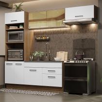 Cozinha Completa 270004 Com Armário E Balcão Rustic/Branco