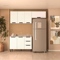 Cozinha Completa 3 Peças 225x200cm Com Corrediça Telescópica Em Mdp/mdf Politorno