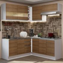 Cozinha Completa 349001 Com Armário E Balcão Branco/Rustic Cozinha Completa 349001 Com Armário E Balcão Branco/Rustic