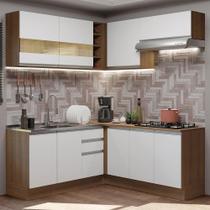 Cozinha Completa 349001 Com Armário E Balcão Rustic/Branco