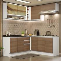 Cozinha Completa 349002 Com Armário E Balcão Branco/Rustic