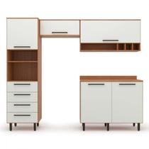 Cozinha Completa 4 Peças Evolution Plus Freijo Com OffWhite Cozinha Completa 4 Peças Evolution Plus Freijo Com OffWhite