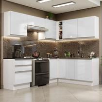 Cozinha Completa 409001 Armário E Balcão Branco Brilho Cozinha Completa 409001 Armário E Balcão Branco Brilho