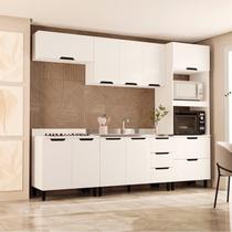 Cozinha Completa 5 Peças 224,5CMX270CM Amara Branco Cozinha Completa 5 Peças 224,5CMX270CM Amara Branco
