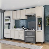 Cozinha Completa 5 Peças 224,5CMX310CM Amara Bege/Branco/Creme Cozinha Completa 5 Peças 224,5CMX310CM Amara Bege/Branco/Creme