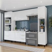 Cozinha Completa 5 Peças 224,5CMX310CM Amara Branco Cozinha Completa 5 Peças 224,5CMX310CM Amara Branco