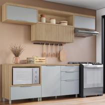 Cozinha Completa 5 Peças 4 Portas 4 Gavetas 2 Nichos 100% MDF