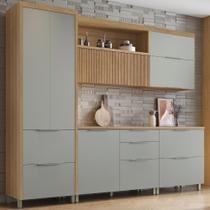 Cozinha Completa 5 Peças 7 Portas 6 Gavetas 1 Nichos 100% MDF