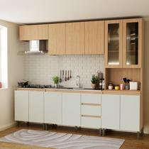 Cozinha Completa 5 Peças com Cristaleira Rebeca Cozinha Completa 5 Peças com Cristaleira Rebeca