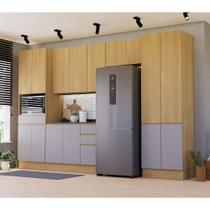 Cozinha Completa 5 Peças com Espaço para Micro-ondas e Tampo Slim Luciane Móveis