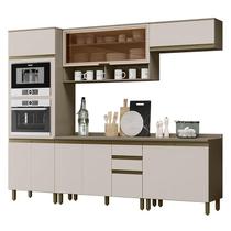 Cozinha Completa 5 Peças Connect com Torre Quente e Aéreo Vidro - Móveis Henn