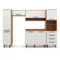 Cozinha Completa 5 Peças Evolution Plus Freijo Com OffWhite Cozinha Completa 5 Peças Evolution Plus Freijo Com OffWhite