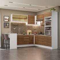 Cozinha Completa 504001 Com Armário E Bancada Branco/Rustic