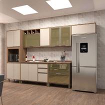 Cozinha Completa 6 Pçs Espaço Micro-ondas E Tampo 350cm Lari Vanilla-connect