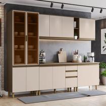 Cozinha Completa 6 Peças 100% Mdf com Cristaleira Connect