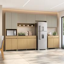 Cozinha Completa 6 Peças 13 Portas 7 Gavetas Simone Mendes 350cm 100% Mdf