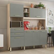 Cozinha Completa 6 Portas Savana Avena Menta