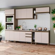 Cozinha Completa 7 Peças 12 Portas 100% MDF Aurora Espresso Móveis