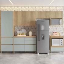 Cozinha Completa 7 Portas 7 Gavetas 100% Mdf Nesher Rainha Nature/verde Cozinha Completa 7 Portas 7 Gavetas 100% Mdf Nesher Rainha Nature/verde