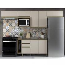 Cozinha Completa 8 Peças 8 Portas 100% MDF Aurora Espresso Móveis