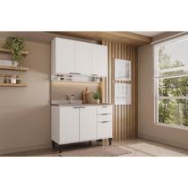 Cozinha Completa Alpha 2 Peças (1Aéreo+1Balcão) C2P51 Branco - Carraro Cozinha Completa Alpha 2 Peças (1Aéreo+1Balcão) C2P51 Branco - Carraro
