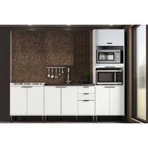 Cozinha Completa Alpha 3 Peças (2Balcões+1TorreQuente) C3P38 Branco - Carraro Cozinha Completa Alpha 3 Peças (2Balcões+1TorreQuente) C3P38 Branco - Carraro