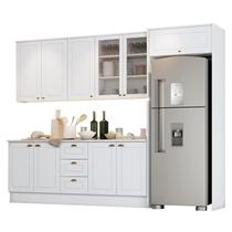 Cozinha Completa Americana 5 Peças com Lateral Branco - Móveis Henn Cozinha Completa Americana 5 Peças com Lateral Branco - Móveis Henn