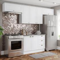 Cozinha Completa Americana 7 Portas 3 Gavetas 100% Mdf Branco Hp - Henn