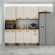 Cozinha Completa Armário de Parede com Balcão 4 Peças 11 Portas 1 Gaveta São Luis - Valdemóveis Cozinha Completa Armário de Parede com Balcão 4 Peças 11 Portas 1 Gaveta São Luis - Valdemóveis