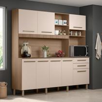 Cozinha Completa Armário e Balcão c/ Pés Reguláveis 8 Portas