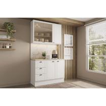 Cozinha Completa Bella 2 Peças (1Aéreo+1Balcão) C2P48 Branco - Carraro