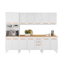 Cozinha Completa Bergamo Nicioli com Balcão Armario e Paneleiro