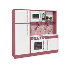 Cozinha Completa Brinquedo Infantil Refrigerador Diana