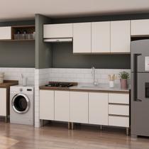 Cozinha Completa com Armário para Área de Serviço/lavanderia Integrada