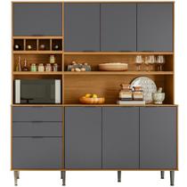 Cozinha Completa Compacta 8 Portas 2 Gavetas Viena 1,80m Cozinha Completa Compacta 8 Portas 2 Gavetas Viena 1,80m