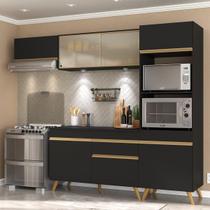 Cozinha Completa Compacta Armário + Led FL2016 Multimóveis Cozinha Completa Compacta Armário + Led FL2016 Multimóveis