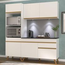 Cozinha Completa Compacta Armário + Led FL2019 Multimóveis Cozinha Completa Compacta Armário + Led FL2019 Multimóveis