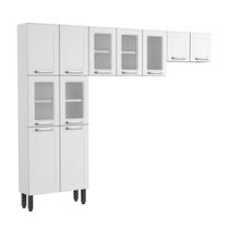 Cozinha Completa Compacta em Aço 11Ptas 5Vid Múltipla Branco