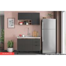 Cozinha Completa Composição 11 Firenze 2 Peças (1 Aéreo + 1 Balcão) Avena/Grafito - Demóbile Cozinha Completa Composição 11 Firenze 2 Peças (1 Aéreo + 1 Balcão) Avena/Grafito - Demóbile