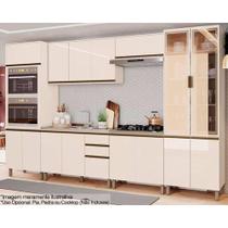 Cozinha Completa Connect 7 Peças (2 Armários + 2 Paneleiros + 2 Balcões + 1 Complemento) C5P89 Off White - Henn