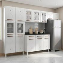 Cozinha Completa de Aço 4 Peças Decoradas com Paneleiro e Balcão com Tampo New Yescasa Cozinha Completa de Aço 4 Peças Decoradas com Paneleiro e Balcão com Tampo New Yescasa