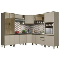 Cozinha Completa de Canto 10 Peças Connect com Torre Quente - Móveis Henn