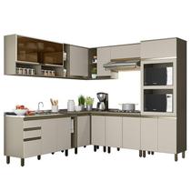 Cozinha Completa de Canto 11 Peças Connect Torre Quente 2 Fornos - Móveis Henn Cozinha Completa de Canto 11 Peças Connect Torre Quente 2 Fornos - Móveis Henn