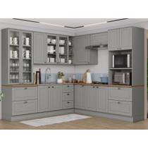 Cozinha Completa de Canto 8 peças 14 Portas 7 Gavetas Americana Henn Cozinha Completa de Canto 8 peças 14 Portas 7 Gavetas Americana Henn