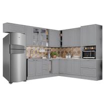 Cozinha Completa de Canto Americana 12 Peças com Torre Quente - Móveis Henn Cozinha Completa de Canto Americana 12 Peças com Torre Quente - Móveis Henn