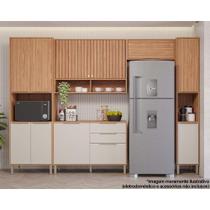 Cozinha Completa Divina 5 Peças (2Aéreos+1Balcão+2Paneleiros) CZ004 Freijo/Off White - MGM Cozinha Completa Divina 5 Peças (2Aéreos+1Balcão+2Paneleiros) CZ004 Freijo/Off White - MGM