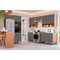 Cozinha Completa Esplêndida 7 Peças (4Aéreos+2Balcões+1TorreQuente) C7P183 Cinamomo/Titanium - MGM Cozinha Completa Esplêndida 7 Peças (4Aéreos+2Balcões+1TorreQuente) C7P183 Cinamomo/Titanium - MGM