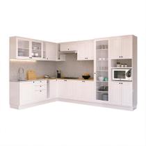 Cozinha Completa Évora 17 PT 3 GV Branco Ártico e Carvalho Cozinha Completa Évora 17 PT 3 GV Branco Ártico e Carvalho