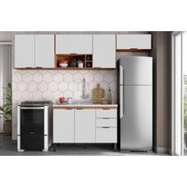 Cozinha Completa Firenze 4 Peças (3Aéreos+1Balcão) C4P253 Amendola/Nude Prime TX - Demóbile