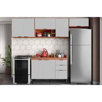 Cozinha Completa Firenze 4 Peças (3Aéreos+1Balcão) C4P254 Amendola/Nude Prime TX - Demóbile